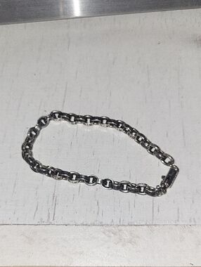 Chrome Hearts Paper chain .925 Silver Bracelet